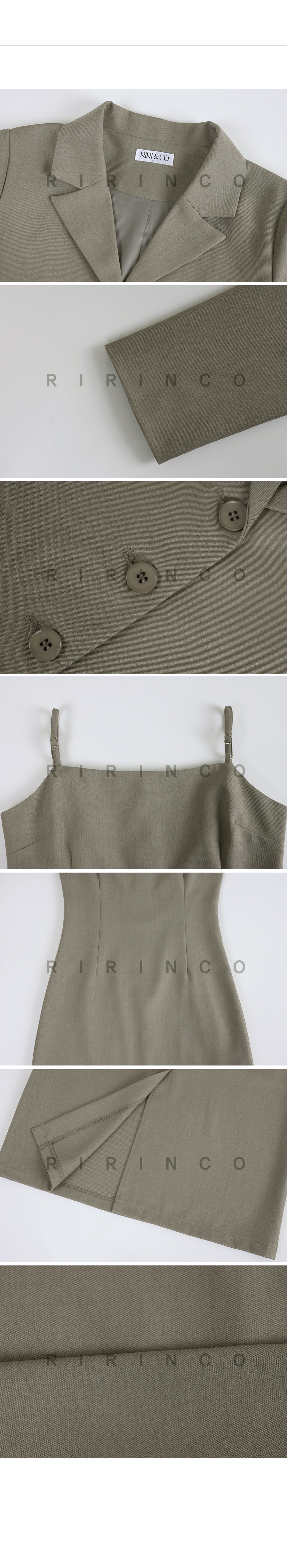 RIRINCO テーラードジャケット＆キャミワンピースセット