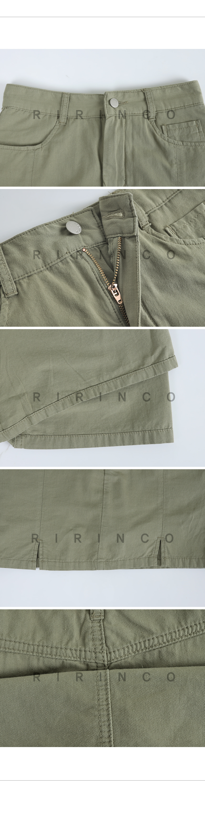 RIRINCO コットンポケットミニスカート(インナーパンツ付き)