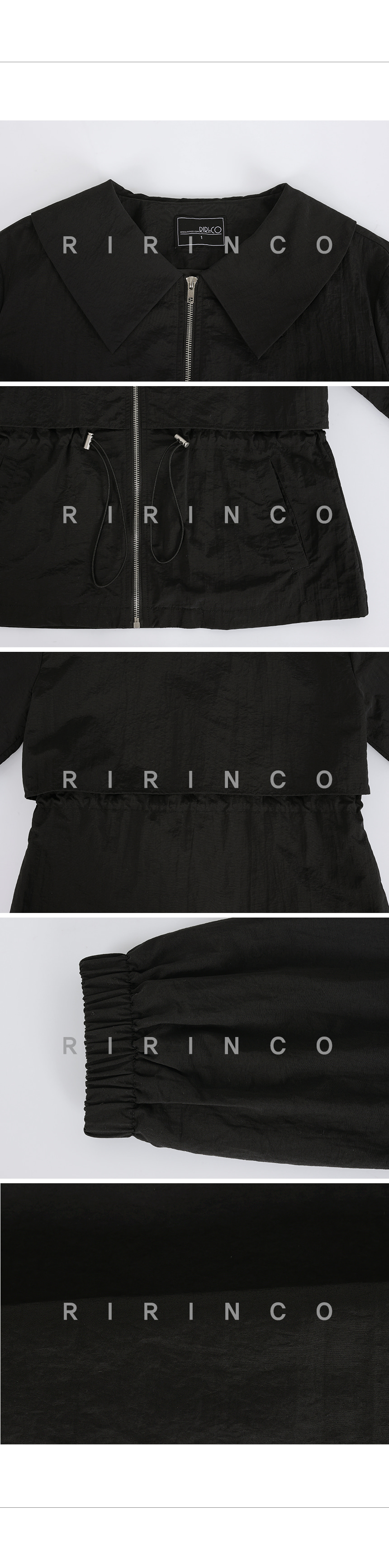 RIRINCO ビッグカラーストリングジャケット