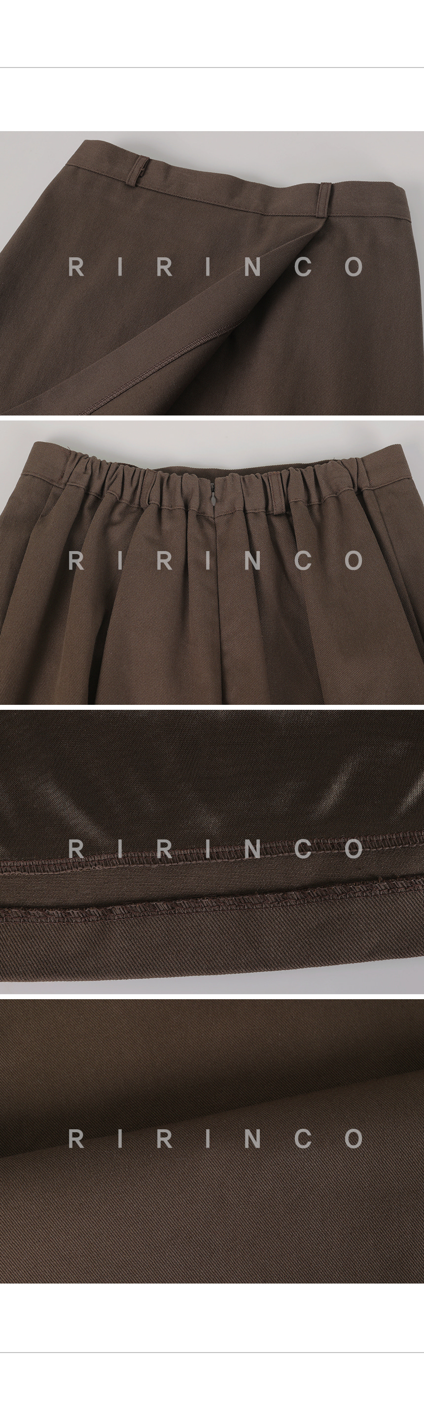 RIRINCO 後ろゴムラップスタイルロングスカート
