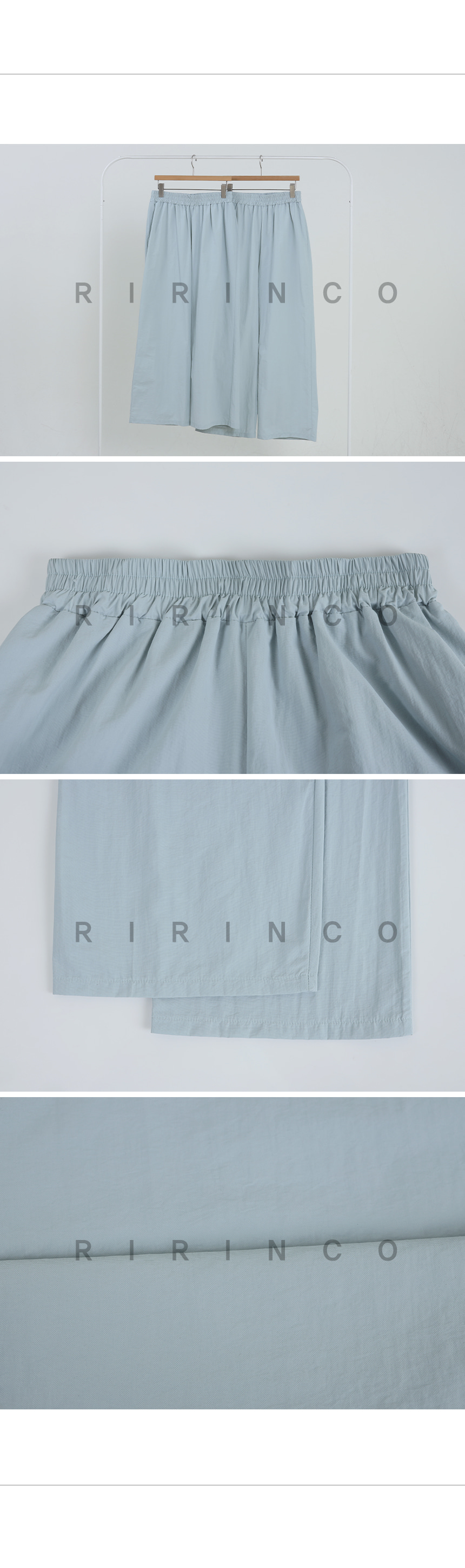 RIRINCO [ショート丈/ロング丈] [-5˚Cクーリング感] サマーシャカシャカワイドパンツ