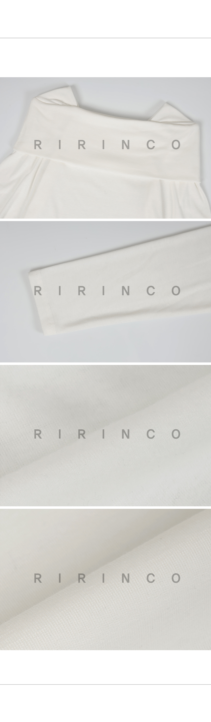 RIRINCO 起毛オープンショルダーTシャツ