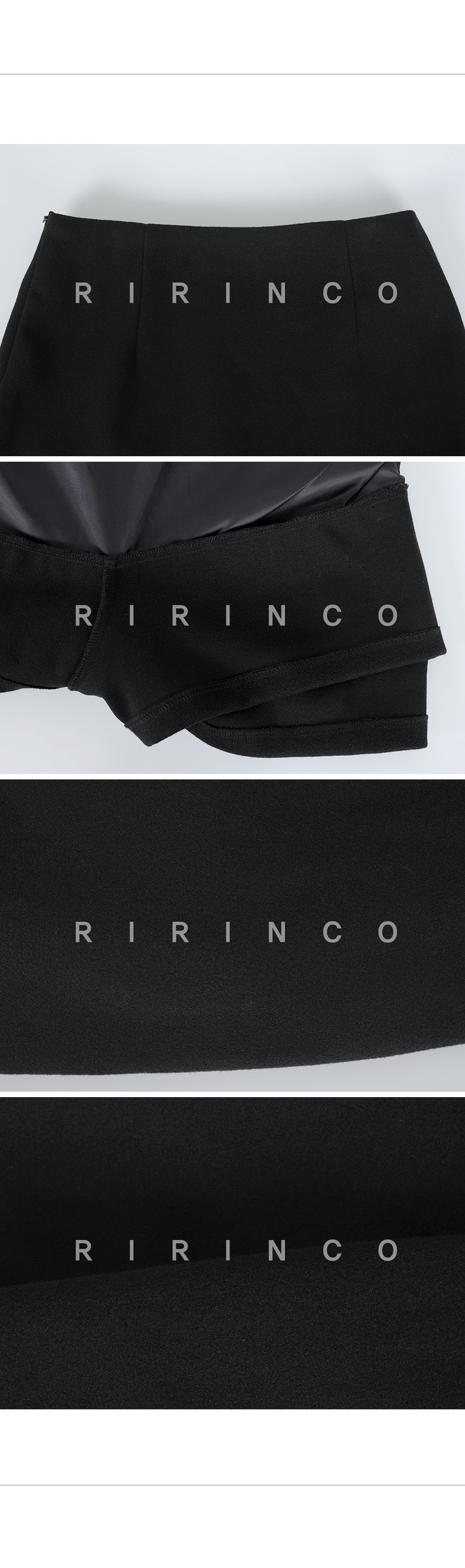 RIRINCO ウールライクミニスカートパンツ
