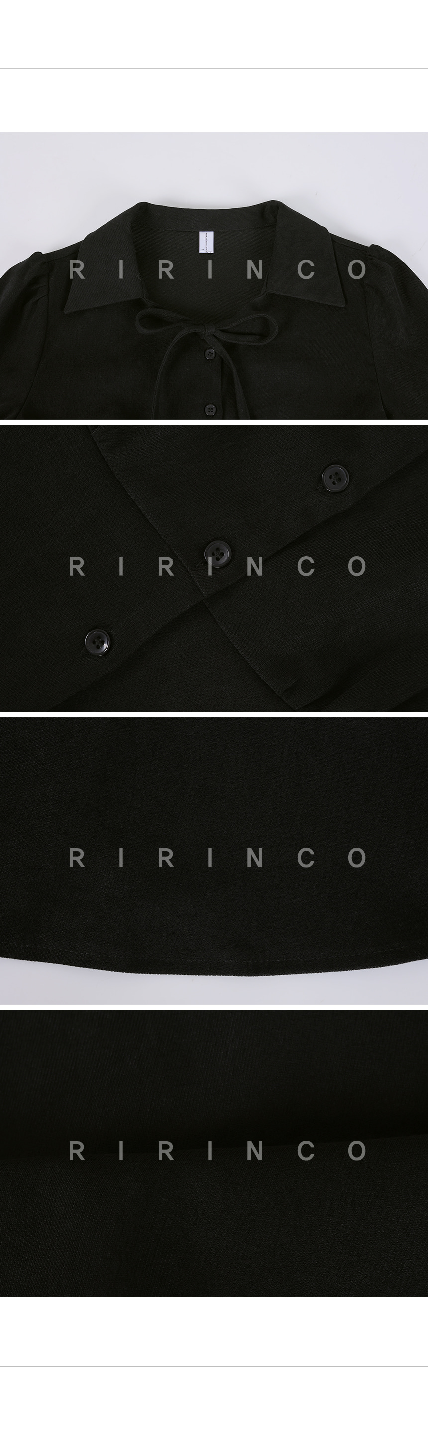 RIRINCO ピーチ起毛オープンカラーシャーリングブラウス