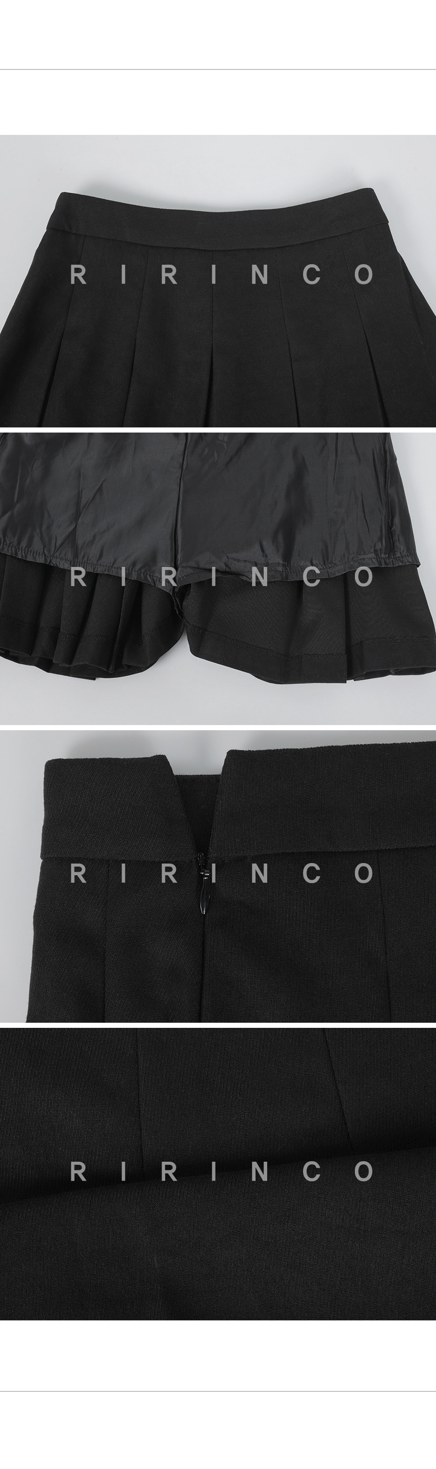 RIRINCO プリーツミニスカート(インナーパンツ付き)