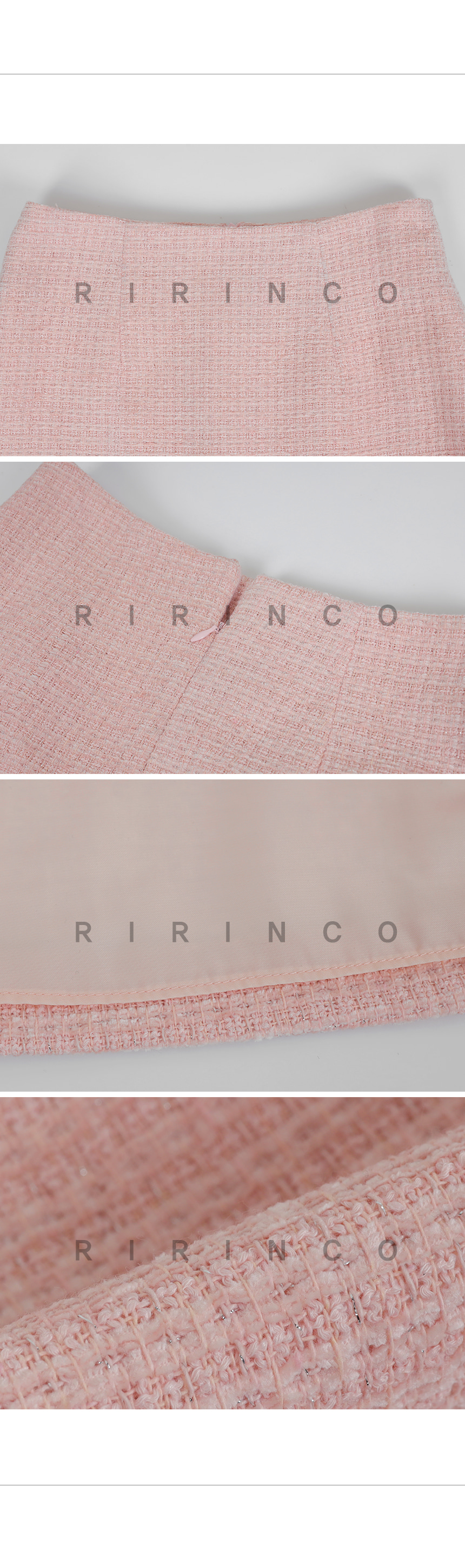 RIRINCO ツイードツーピースIラインミニスカート