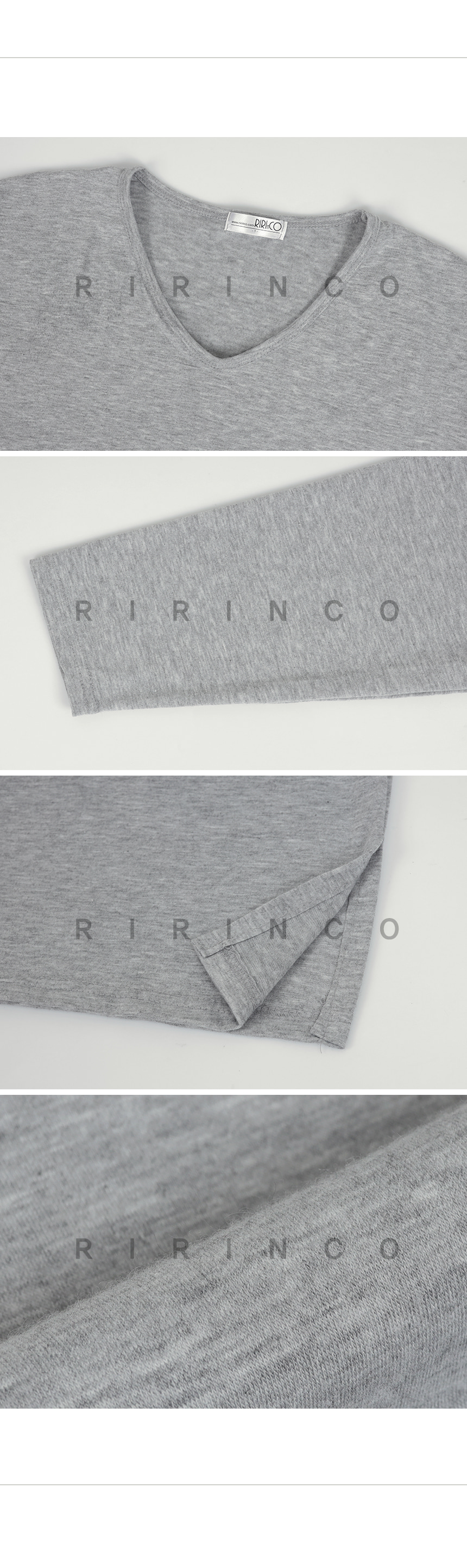 리리앤코 만능핏 긴팔 브이넥 티셔츠