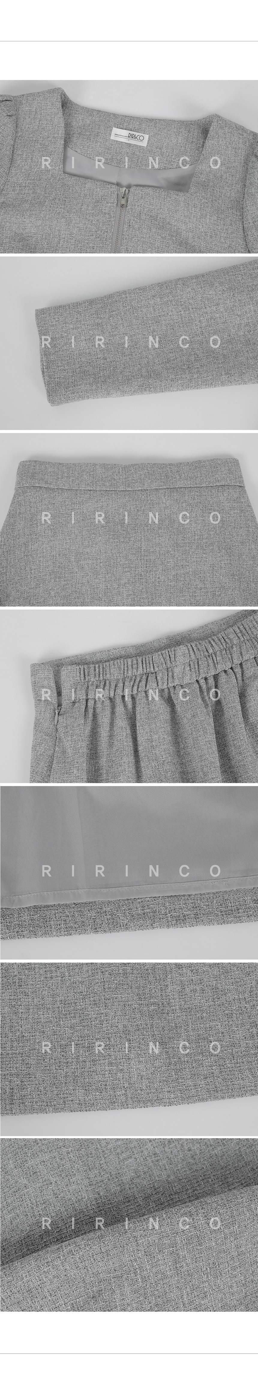 RIRINCO ツイードジャケット＆バックゴムミニスカートセット