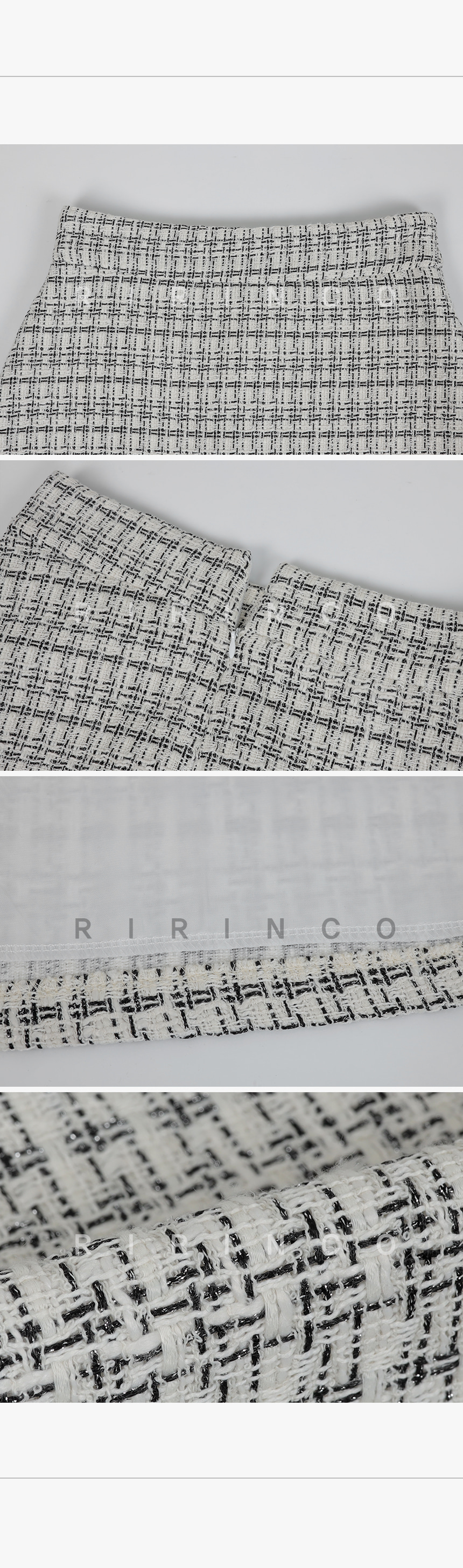 RIRINCO ツイードツーピースミニスカート