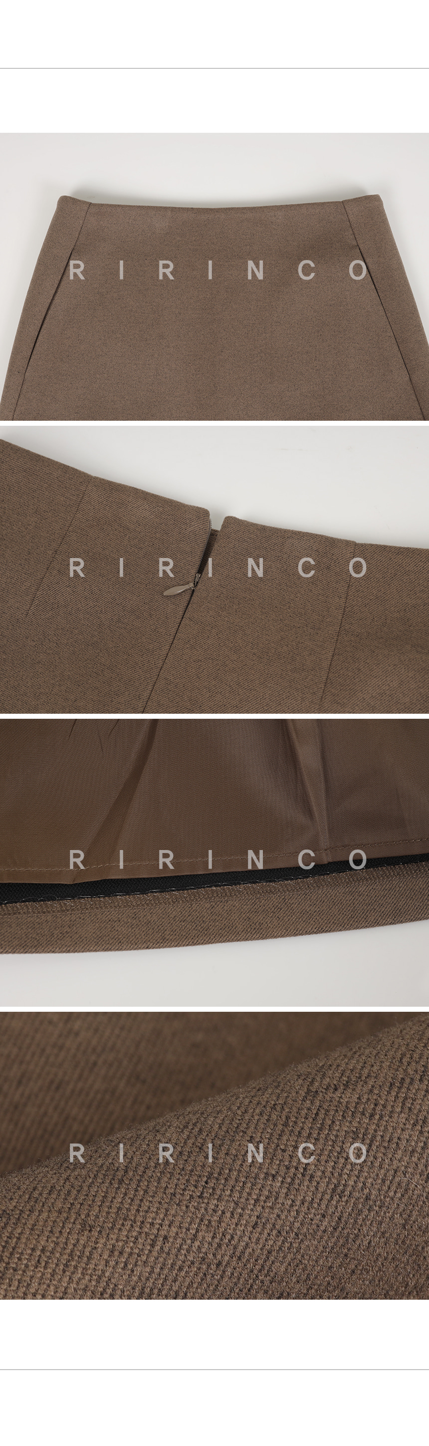 RIRINCO サイドポケットAラインミニスカート